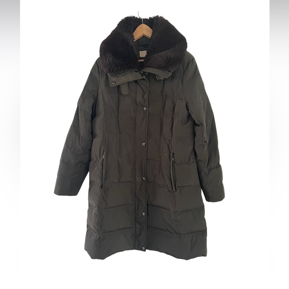 Michael Kors Women's Dark Green Puffer Coat size L